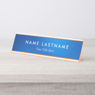 Custom Modern Business Promotional Desk Name Plate