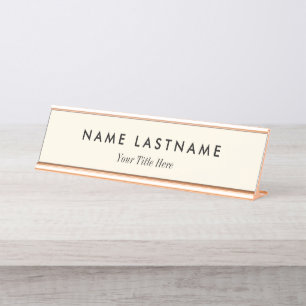Custom Modern Business Promotional Desk Name Plate