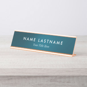 Custom Modern Business Promotional Desk Name Plate