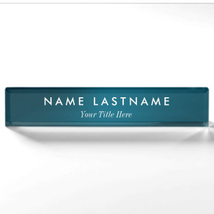 Custom Modern Business Promotional Nameplate