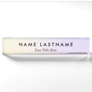 Custom Modern Business Promotional Nameplate
