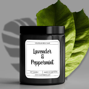 Custom Modern Candle Product Label Design