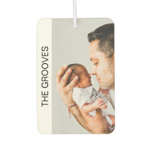 Custom Modern Chic Both Sides Family Photo Car Car Air Freshener