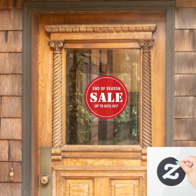 Custom Modern Classic Business Store Sale Window Cling (Home Door)