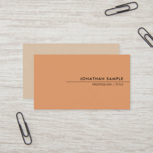 Custom Modern Clean Template Elegant Colours Business Card