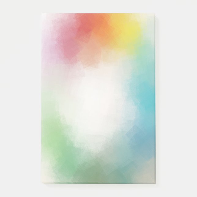 Custom Modern Colourful Abstract Art Blank Templat Post-it Notes (Front)