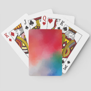 Custom Modern Colourful Abstract Art Template Playing Cards