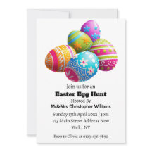 Custom Modern Colourful Easter Egg Hunt 
