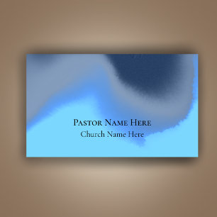 Custom Modern Cool Unique Christian Church Pastor Business Card