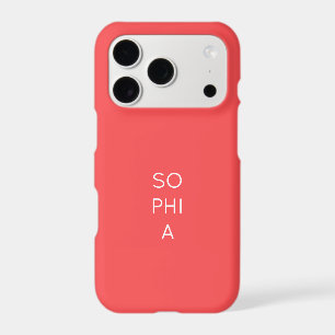 Custom Modern Coral Minimalist