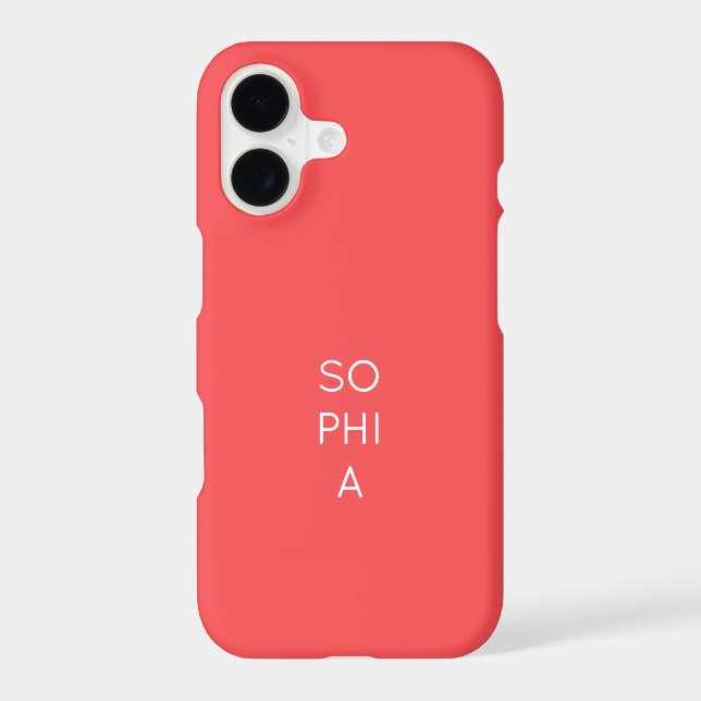 Custom Modern Coral Minimalist (Back)