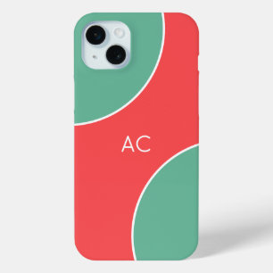 Custom Modern Coral Minimalist iPhone 15 Mini Case