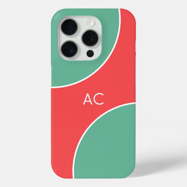 Custom Modern Coral Minimalist Case-Mate iPhone Case (Back)