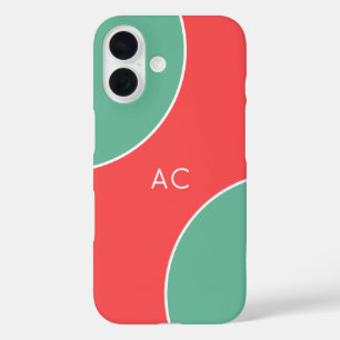 Custom Modern Coral Minimalist iPhone 16 Case