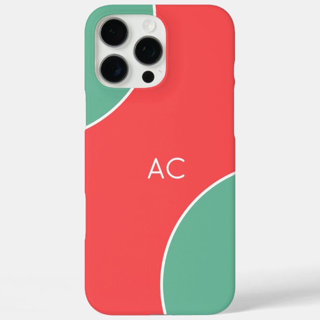 Custom Modern Coral Minimalist Case-Mate iPhone Case (Back)