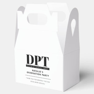 Custom Modern DPT Doctor of Physical Therapy Favour Box