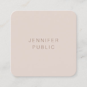 Custom Modern Elegant Colours Luxury Template Square Business Card