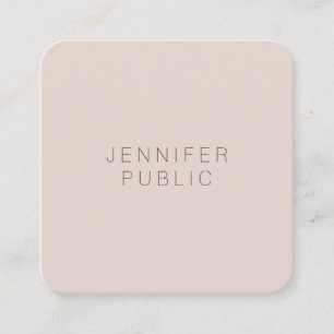 Custom Modern Elegant Colours Professional Luxury Square Business Card