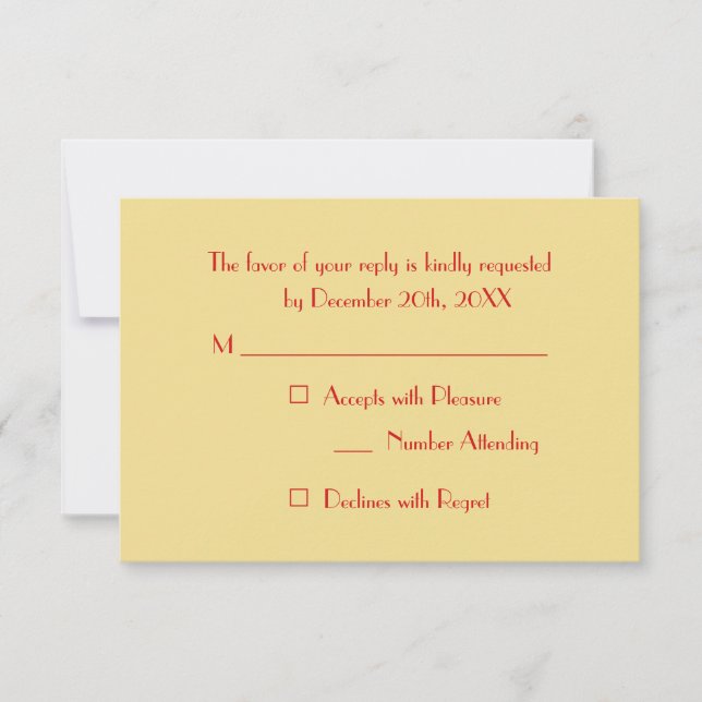 Custom Modern Elegant Holiday Christmas Party RSVP (Front)