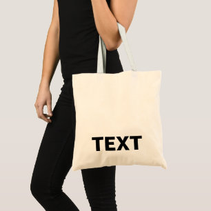 Custom Modern Elegant Minimalist Simple Template Tote Bag