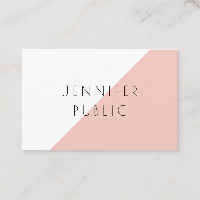 Custom Modern Elegant Minimalistic Template Business Card (Front)