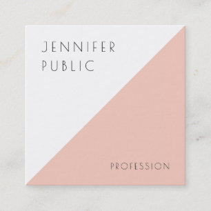 Custom Modern Elegant Minimalistic Template Square Business Card