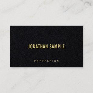 Custom Modern Elegant Premium Black Luxury Business Card