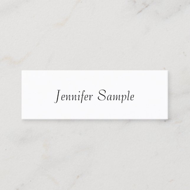 Custom Modern Elegant Professional Simple Template Mini Business Card (Front)