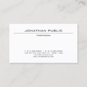 Custom Modern Elegant Simple Professional Template Business Card