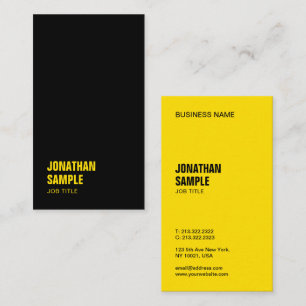 Custom Modern Elegant Template Black And Gold Business Card