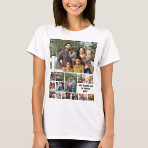 Custom Modern Family 14 Photo Collage Template T-Shirt