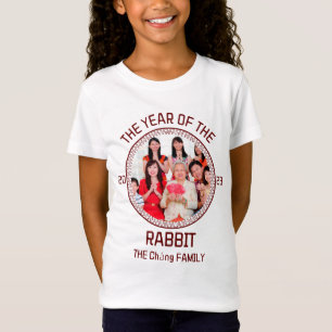 Custom Modern Family Chinese New Year Photo T-Shirt