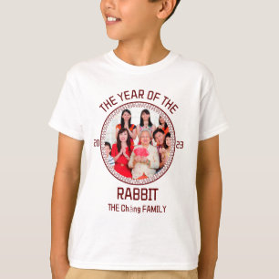 Custom Modern Family Chinese New Year Photo T-Shirt