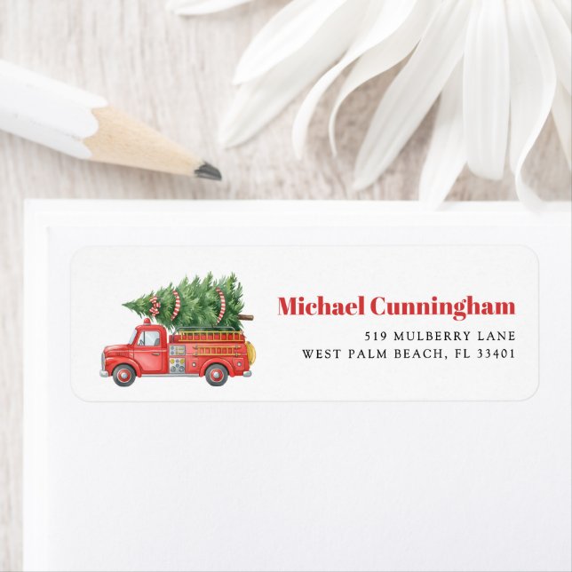 Custom Modern Firefighter Christmas Fire Truck  (Insitu)