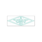 Custom Modern Geometric Family Name Return Address