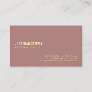 Custom Modern Gold Name Text Elegant Template Business Card