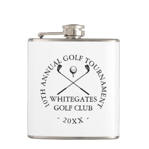 Custom Modern Golf Club Tournament  Hip Flask