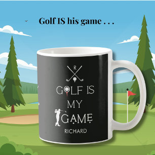 *Custom Modern Golf is My Game Personalised Coffee Mug