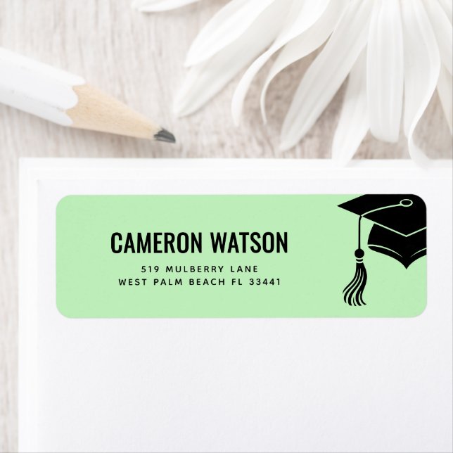 Custom Modern Grad Hat and Tassel Graduation (Insitu)