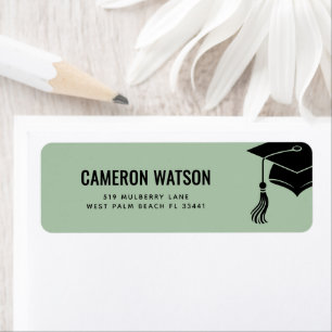 Custom Modern Grad Hat and Tassel Graduation