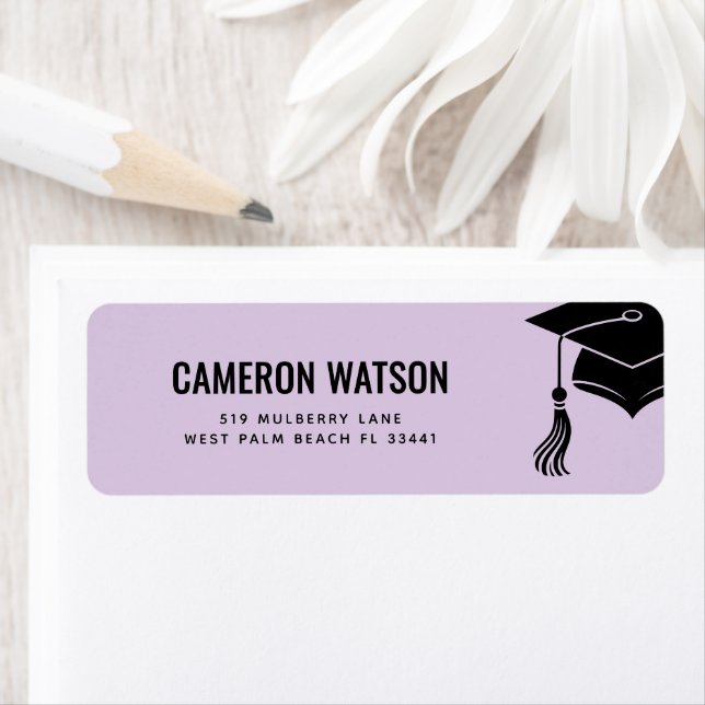 Custom Modern Grad Hat and Tassel Graduation (Insitu)
