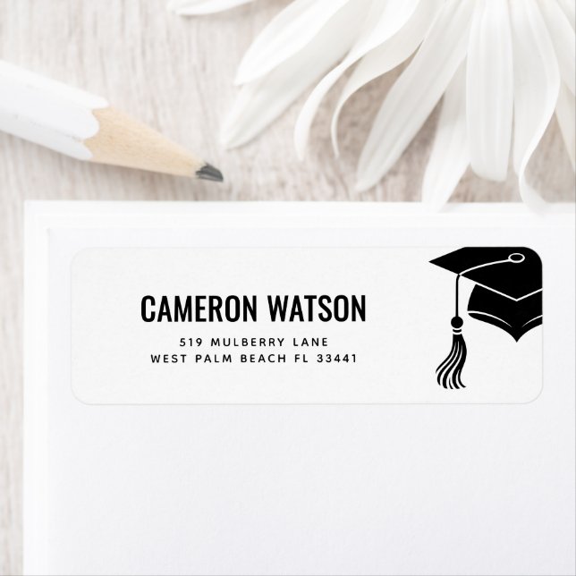 Custom Modern Grad Hat and Tassel Graduation (Insitu)