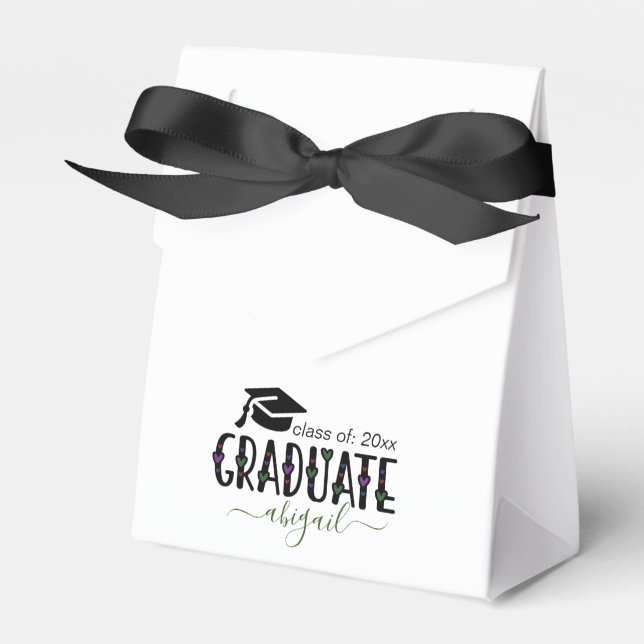 Custom Modern Graduation year class of Favour Box (Front Side)