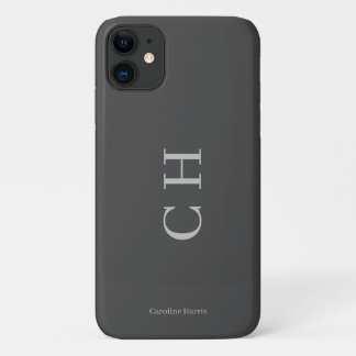 Custom Modern Grey iPhone 11 Case