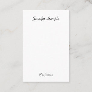 Custom Modern Handwritten Name Minimalist Template Business Card