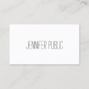 Custom Modern Handwritten Template Elegant Simple Business Card