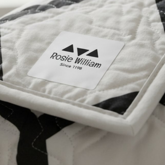 Custom Modern Iron on Clothing label  (Creator Uploaded)