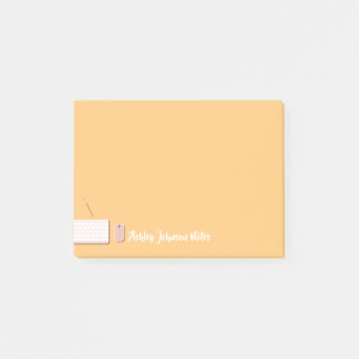 Custom Modern Keyboard Design Post-it Notes