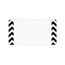 Custom Modern Large Black and White Chevrons
