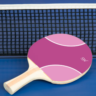Custom Modern Magenta Pink Minimalist Ping Pong Paddle